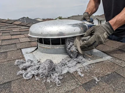 Cleaning Dryer Vent On Roof in Lake Elsinore