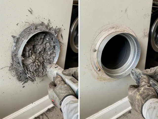 Professional clogged vent cleaning by Lake Elsinore Dryer Vent Cleaning in Lake Elsinore