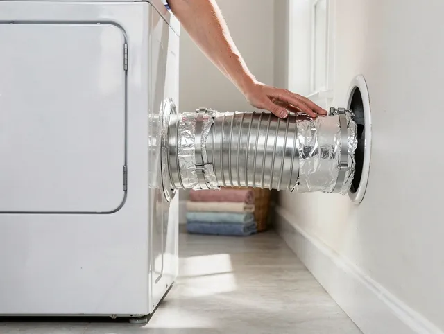 Professional dryer vent hose installation by Lake Elsinore Dryer Vent Cleaning in Lake Elsinore